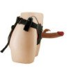 PRETTY LOVE - MARION HARNESS BRAGUITAS UNIVERSALES CON DILDO VIBRADOR DE 19 CM MARRÓN