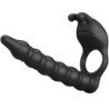 PRETTY LOVE - ANILLO PARA PENE BLACKNEY CON TAPÓN VIBRADOR NEGRO