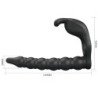 PRETTY LOVE - ANILLO PARA PENE BLACKNEY CON TAPÓN VIBRADOR NEGRO