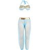 SUBBLIME - CONJUNTO DE LENCERÍA AZUL ESTILO INDIA L/XL