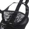 SUBBLIME - TEDDY CON LIGA DETALLE ENCAJES Y TIRAS NEGRO L/XL