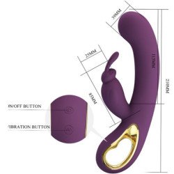 PRETTY LOVE - VIBRADOR Y ESTIMULADOR DEL PUNTO G LIAM RABBIT MORADO