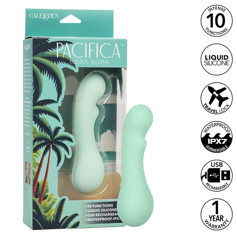 CALEXOTICS - PACIFICA BORA BORA ESTIMULADOR DE PUNTO G 10 VIBRACIONES AQUA