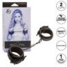 CALEXOTICS - PULSERAS DE CUERO NOCTURNAL AJUSTABLES NEGRAS