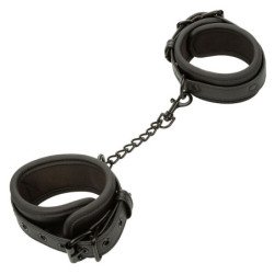 CALEXOTICS - TOBILLERAS NOCTURNAS DE CUERO AJUSTABLES NEGRAS