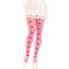 LEG AVENUE - MEDIAS CON ABERTURAS EN FORMA DE CORAZÓN Y LAZOS ROSAS