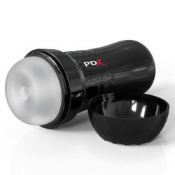 PDX EXTREME - MASTURBADOR AUTOLUBRICANTE SLIDE & GLIDE TRANSPARENTE