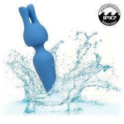 CALEXOTICS - KIT DE ALTA CALIDAD VIBRADORA VARITA 10 VIBRACIONES AZUL