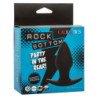CALEXOTICS - TAPÓN ANAL PERFECTO ROCK BOTTOM 10 VIBRACIONES SILICONA NEGRA