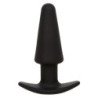 CALEXOTICS - ROCK BOTTOM PLUG ANAL CÓNICO 10 VIBRACIONES SILICONA NEGRO