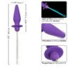 CALEXOTICS - SOUTHERN LIGHTS TAPÓN ANAL CON LUCES 10 VIBRACIONES SILICONA MORADA