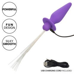 CALEXOTICS - SOUTHERN LIGHTS TAPÓN ANAL CON LUCES 10 VIBRACIONES SILICONA MORADA