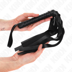 LÁTIGO DE COLA ANCHA NEGRO KINK - 48,5 CM
