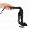 LÁTIGO DE COLA ANCHA NEGRO KINK - 48,5 CM
