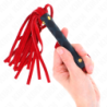 KINK - MINI látigo de gamuza roja de 30 cm