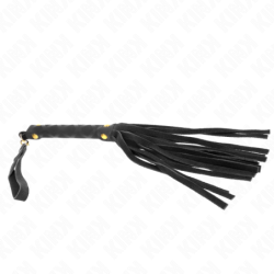 KINK - MINI látigo de gamuza negra de 30 cm
