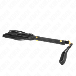 KINK - MINI látigo de gamuza negra de 30 cm