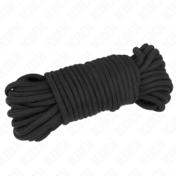 CUERDA DE ALGODÓN KINK - 20 METROS NEGRA