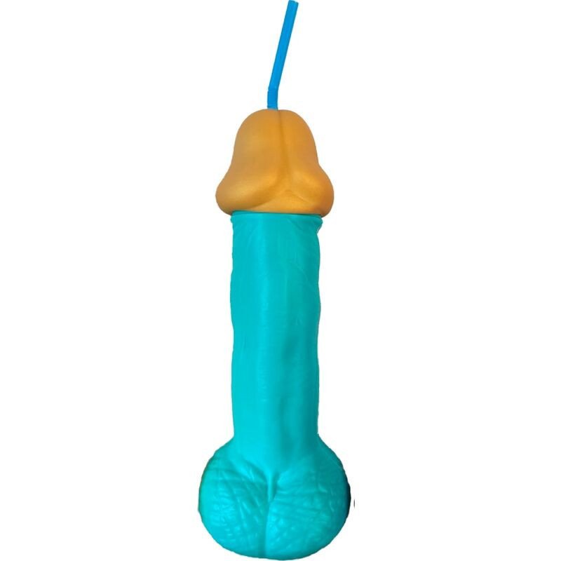 DIABLO PICANTE - COPA DE PLÁSTICO AZUL PARA PENE