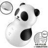 SATISFACTOR - ESTIMULADOR Y VIBRADOR DE BOLSILLO PANDA BLANCO Y NEGRO