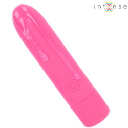 INTENSO - SYMONE VIBRADOR RECARGABLE POR USB, 8 VIBRACIONES, ROSA, 10 X 2,2 CM