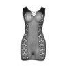 SUBBLIME - 952167 VESTIDO CORTO DE RED ELÁSTICA NEGRO TALLA ÚNICA