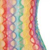 SUBBLIME - 952365 BODYSTOCKING DE REJILLA HOMBROS DESCUBIERTOS ARCOIRIS TALLA ÚNICA