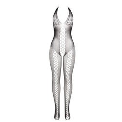 SUBBLIME - 951832 BODY STOCKING CON ESPALDA ABIERTA Y DETALLES CRUZADOS NEGRO TALLA ÚNICA
