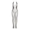 SUBBLIME - 951832 BODY STOCKING CON ESPALDA ABIERTA Y DETALLES CRUZADOS NEGRO TALLA ÚNICA