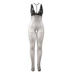 SUBBLIME - 951993 BODY DE RED NEGRO TRANSPARENTE SIN ENTREPIERNA TALLA ÚNICA