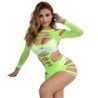 SUBBLIME - 952280 VESTIDO DE RED ELÁSTICO DE MANGA LARGA VERDE TALLA ÚNICA