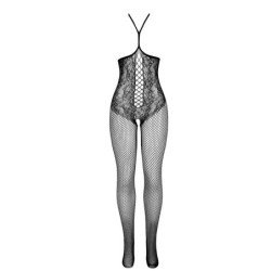SUBBLIME - 951849 BODY DE RED CON COPAS ABIERTAS Y CUELLO HALTER NEGRO TALLA ÚNICA