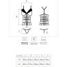LIVCO CORSETTI FASHION - LAURA LC 20215 CORSET + TANGA L/XL