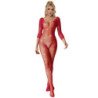 SUBBLIME - 952419 BODY DE RED CON DIAMANTES, MANGA LARGA, ROJO, XS/M