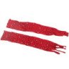 SUBBLIME - 952181 BODY DE RED CON GUANTES Y DIAMANTES ROJO TALLA ÚNICA