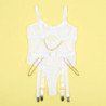 SUBBLIME - 954284 BODY CON CADENAS + LIGUEROS BLANCO S/M
