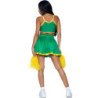 LEG AVENUE - DISFRAZ DE PORRISTA VERDE M/L