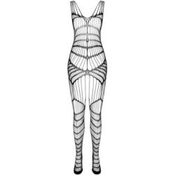 PASSION - BS 102 BODYSTOCKING NEGRO TALLA ÚNICA