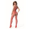 PASSION - BS 102 BODYSTOCK ROJO TALLA ÚNICA