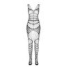 PASSION - BS 102 BODY STOCKING BLANCO TALLA ÚNICA
