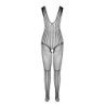 PASSION - BS 103 BODY STOCKING BLANCO TALLA ÚNICA
