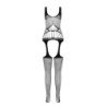 PASSION - BS 106 BODY STOCKING BLANCO TALLA ÚNICA