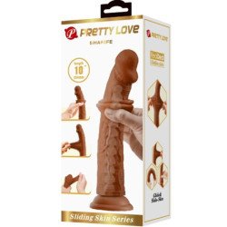 PRETTY LOVE - DILDO REALISTA SHARIFE DE 25 CM MARRÓN