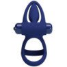 PRETTY LOVE - MAT DOBLE ANILLO CON VIBRACIÓN & ESTIMULADOR AZUL