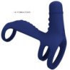 PRETTY LOVE - ANILLO VIBRATORIO ELISH CON EXTENSIÓN AZUL