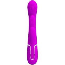 PRETTY LOVE - SHANIA VIBRADOR MULTIFUNCIÓN TRIPLE CONEJO ROSA