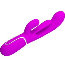 PRETTY LOVE - SHANIA VIBRADOR MULTIFUNCIÓN TRIPLE CONEJO ROSA