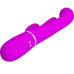 PRETTY LOVE - SHANIA VIBRADOR MULTIFUNCIÓN TRIPLE CONEJO ROSA