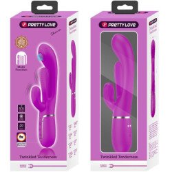 PRETTY LOVE - SHANIA VIBRADOR MULTIFUNCIÓN TRIPLE CONEJO ROSA