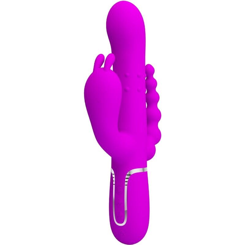 PRETTY LOVE - VIBRADOR TRIPLE MULTIFUNCIÓN CAMMY 4 EN 1 ROSA